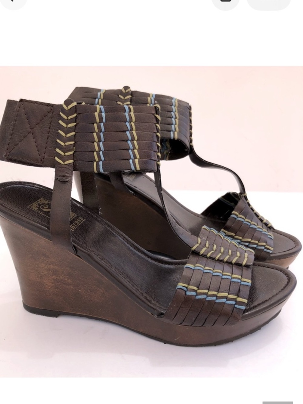 3 for $25 Boho Vegan Leather Wedge Platforms